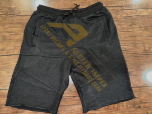 Pantalones cortos deportivos de cintura media para hombre, algodón de diseño personalizado con logotipos de patrones, forro polar de entrenamiento informal antiarrugas, talla 6XL - Product Image 2