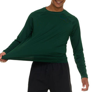 Lightweight for <b>Men</b> BreathablePerformance Comfortable New Arrival High Quality <b>Rash</b> <b>Guard</b> Long Sleeves Solid Color <b>Rash</b> <b>Guard</b> - Product Image 3