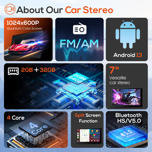 USA de vận chuyển <span class=keywords><strong>Android</strong></span> phổ 2 DIN đài phát thanh tự động 7 inch xe đài phát thanh Video Stereo Carplay Auto <span class=keywords><strong>GPS</strong></span> <span class=keywords><strong>navigation</strong></span> IPS màn hình cảm ứng - Product Image 5