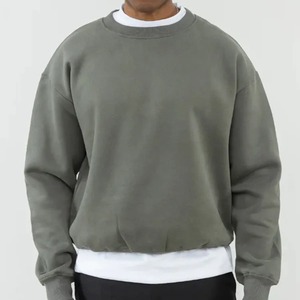 High Quality Streetwear Hombre <b>Pullover</b> Sweatshirt Custom Logo Heavy Weight Crewneck Sweatshirt <b>Men</b> - Product Image 6