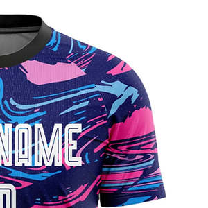 เสื้อฟุตบอลสั่งทำขายส่ง ชุดฟุตบอลแขนสั้น-โพลีเอสเตอร์ 100% สีและโลโก้สั่งทำได้ - Product Image 4