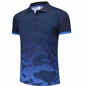 <b>Blue</b> Color 100% Cotton Sublimation Polo T-Shirt For <b>Men</b> Loose Fit Printed Top Trending Sustainable New Arrival T Shirt For <b>Men</b> - Product Image 2
