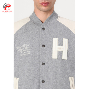 Vestes d'hiver unisexes de haute qualité avec broderie, uniforme de baseball personnalisé, polaire décontracté, style universitaire - Product Image 5
