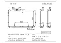 Pièces de moteur Winsee Car Spareto, radiateurs 253104H550 253104H700, accessoires de voiture, radiateur pour HYUNDAI STAREX 2.5 08-At