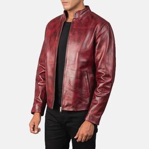 Veste en cuir PU solide de haute qualité pour hommes, grande taille, personnalisable, couleur, fermeture à glissière, brodée, respirante pour l'hiver - Product Image 4