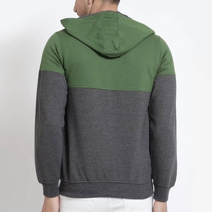 Nueva Sudadera con Capucha y Cierre de Cremallera para Hombre, Estilo Urbano, Básica, de Algodón Mezclado, con Cuello con Capucha y Tinte Liso Personalizado - Product Image 2
