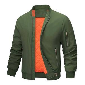 Chaqueta Bomber de Invierno con Bolsillos con Cremallera, Estilo Urbano, Personalizable, de Poliéster, Nailon y Lona, Impermeable, Transpirable y Ecológica para Hombre - Product Image 1