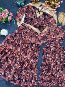 Premium New 1 Minute Ready to Wear Georgette Saree Collection Temporada de verano Hermoso estampado con cinturón elegante - Product Image 6