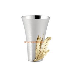 Pots de vase à fleurs design modernes en or et argent mat Nouvelle arrivée Vente en gros de feuilles et de fleurs fantaisie du fabricant - Product Image 1