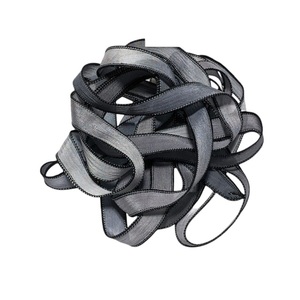 Premium Quality 25mm Wide Grey Silk Cord 2-Tone Hand-Dyed for DIY Jewelry for Necklace Bracelet Making and <b>Dress</b> Findings - Product Image 1