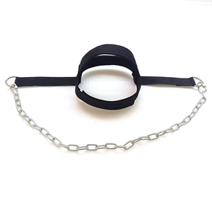 Arnés de Cuello para Ejercicios de Gimnasio y Fitness, con Gancho en D y Cadena de Acero, Hecho de Material de Goma Resistente - Product Image 4