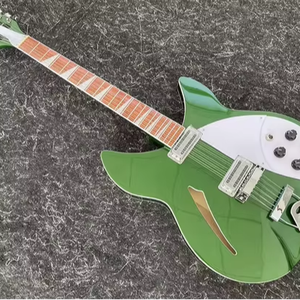 Guitarra Eléctrica Lista para Usar, Color Verde Metálico, 360, 12 Cuerdas, 2 Pastillas, Diapasón de Palisandro - Product Image 1