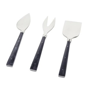 Ensemble de serveur de fromage en métal en acier inoxydable de luxe avec manche en bois décoratif outils de fromage épandeur trancheuse pour la cuisine et la salle à manger - Product Image 6