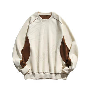 Venta al por mayor logotipo personalizado impreso hombres sudaderas sueltas cuello redondo de gran tamaño pulóver hombres sudaderas - Product Image 1