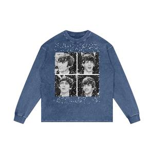 T-shirts pour hommes de haute qualité imprimés, col rond, t-shirts pour hommes à manches longues surdimensionnés, nouvelle arrivée, t-shirts à manches longues personnalisés - Product Image 2