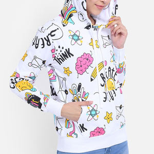 เสื้อฮู้ดพิมพ์ลายสำหรับผู้หญิงเสื้อผ้าไซส์ใหญ่พิเศษ - Product Image 3