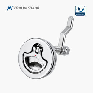 Pestillo D de compresión de acero inoxidable 316, montaje empotrado de 2 ", sin bloqueo para escotilla marina - Product Image 1