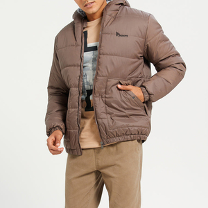 Service OEM, directement de l'usine, vêtements d'extérieur d'hiver, coupe-vent et respirant, veste matelassée unie décontractée, prix bas - Product Image 2