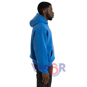 Sweat à capuche surdimensionné personnalisé brodé, respectueux de l'environnement, manches longues, pull ample, décontracté, tendance, fabriqué en tissu français 100% coton - Product Image 6