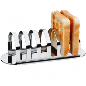 Home & Kitchen Trending Design Stainless Steel <b>Toast</b> Rack and <b>Holder</b> Silver Tabletop Bread Storage Rack with Metal Stand - Product Image 1
