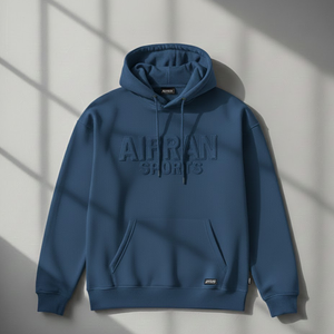 Sudadera con Capucha AIFRAN con Logotipo en Relieve 3D para Hombre, Estilo Urbano, Gruesa, Estampado Abultado, Felpa, Personalizada, de Algodón, para Gimnasio y Deportes - Product Image 6
