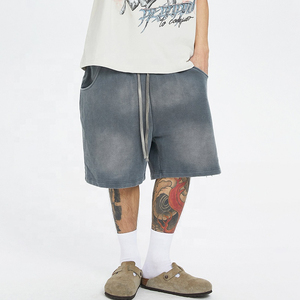 กางเกงขาสั้นผู้ชายสำหรับใส่วิ่งออกกำลังกายแบบลำลองแห้งเร็วกางเกงขาสั้นเอวยางยืดระบายอากาศได้ดีกางเกงขาสั้นสำหรับเล่นกีฬาสีทึบซีดจางใส่ฤดูร้อนโลโก้ได้ตามต้องการ - Product Image 3