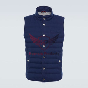 Chaleco acolchado personalizado OEM para hombre-Chaleco acolchado térmico resistente al viento para moda informal de hombre de alta calidad - Product Image 1