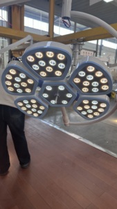 Lámpara Quirúrgica LED <span class=keywords><strong>de</strong></span> Doble Cabezal LK/LED-700/500 Petal, 160000 Lux, sin Sombra, para Hospital, Cirugía Flúor, Profundidad <span class=keywords><strong>de</strong></span> 1800mm - Product Image 3