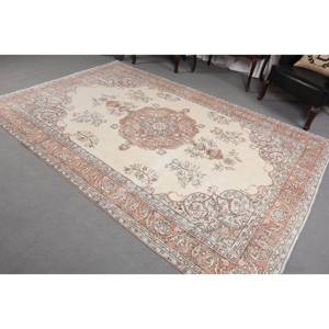 พรมปูข้างเตียงทำจากยาง PP สำหรับห้องโถงสี่เหลี่ยมผืนผ้าพรมขนสัตว์สีน้ำตาลเบจสไตล์ตุรกี6.5x9.8ฟุตคลาสสิก - Product Image 4