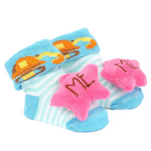 Newborn <b>Booties</b> - Blue - Product Image 3