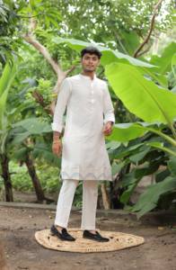 Kurta jacquard Aura menthe - Product Image 4