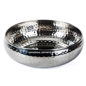 Bol à chocolat martelé en métal Forme ronde Designer Sweet Bowl Taille personnalisée Luxe Nouveau bol à chocolat en métal - Product Image 4