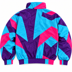 Veste coupe-vent personnalisée style années 90, vintage, imperméable, en nylon, color block, pour femme, légère, zippée, streetwear, fabricant OEM, impression - Product Image 2