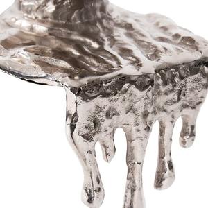 Jarrón de Latón Plateado Fundido de Diseño, Ideal para Regalos de Aniversario, Regalos de Inauguración de Casa y Decoración del Hogar, Hecho a Mano en India - Product Image 3