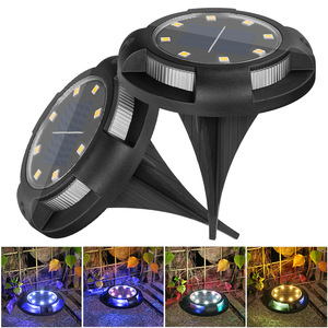 Waterproof Landscape Solar <strong>Ground</strong> <strong>Lights</strong> Solar Garden Disk <strong>Lights</strong> Outdoor <strong>for</strong> Pathway Yard Lawn Patio Deck Driveway Walkway - Product Image 5
