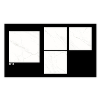 Carreaux à jet d'encre 3D de l'Inde Meilleure vente Carreau de marbre poli 600x600mm Carreau de sol en porcelaine Carreau de porcelaine aspect marbre antidérapant