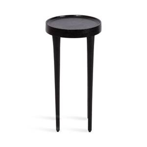 Mesa auxiliar de Metal minimalista, diseño Premium, revestimiento negro para decoración de hogar y granja, mesa auxiliar de Pedestal de diseño Vintage 2025 - Product Image 4