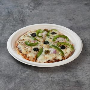 Assiettes jetables en papier écologiques de 6 pouces, résistantes, compatibles micro-ondes, sans BPA, pour restaurants, hôtels, dîners, traiteurs, fêtes, aliments - Product Image 1