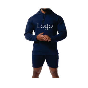 Venta al por mayor 100% algodón hombres sudaderas con capucha peso pesado básico bordado Logo sudadera alta calidad invierno esencial liso teñido - Product Image 5
