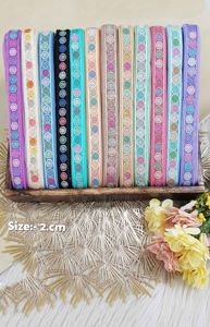 ชุดเดรสสำหรับสุภาพสตรีปักลวดลายเรขาคณิตแบบเลือกได้12สีและสามารถขายต่อได้ในแบบกว้าง1นิ้ว - Product Image 5