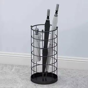 Decorative <b>metal</b> <b>umbrella</b> <b>stand</b> for storing <b>umbrellas</b> neatly in homes offices entryways porches or commercial interiors - Product Image 2