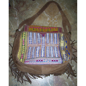 Sac ethnique grande capacité pour femmes embellissements de miroir fil coloré fermeture éclair de travail pour événements culturels tenues traditionnelles - Product Image 4