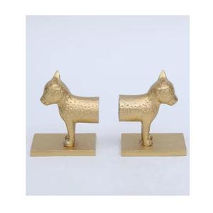 Serre-livres en forme d'animal en bois moderne pour centre de table bureau papeterie support de livre en métal serre-livres télescopiques - Product Image 3