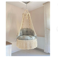 Lit d'appoint pour bébé en coton naturel fait main, style balançoire, pour décoration intérieure et extérieure, tendance et pratique