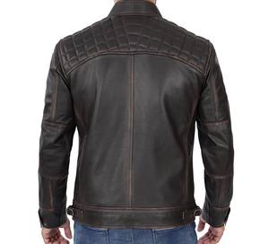 New <b>Men</b> Classic Biker <b>Leather</b> Motorbike Jacket Slim Fit Motorcycle Street Wear Winter <b>Coat</b> - Product Image 2