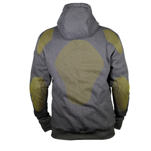 เสื้อแจ็กเก็ตมอเตอร์ไซค์มีฮู้ดบุด้วยเส้นใยอะรามิด - Product Image 4