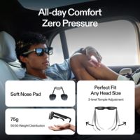 Lunettes XREAL Air 2 Pro AR 46 ° FOV 130 "120Hz HD Display True Colors Cinematic Sound All-Day Comfort Smart AR Glasses