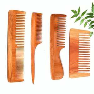 Peine para el Cabello de Madera de Neem Premium, Peine de Madera Natural para un Cuidado Suave del Cuero Cabelludo y Peinado Diario - Product Image 5