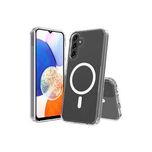 Pour Samsung pour Galaxy S24 FE pour coque Magsafe, coque transparente en PC rigide, charge magnétique, protection contre les chocs, protection de téléphone pour - Product Image 4