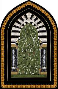 Tapis de maison populaire en relief pliable tapis de prière en gros flanelle doux Raschel tapis de prière musulman - Product Image 3